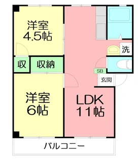 メゾンド和【3階】の間取り