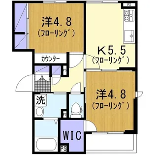 Olivia house桜ヶ丘【3階】の間取り