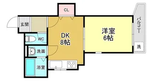 アルテミス三陽【3階】の間取り