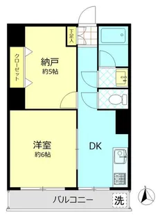 峰マンション(台東区)【2階】の間取り