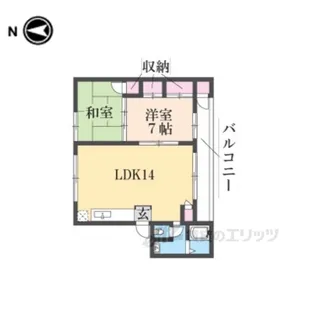 ハートフル車塚【4階】の間取り