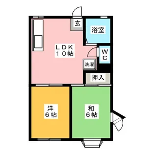 メゾン原田【2階】の間取り