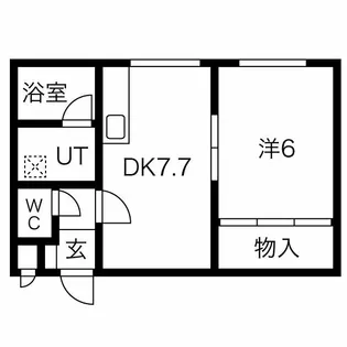 ジュネス大通【4階】の間取り