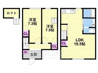 プレシャス KAMIJI【1階】の間取り