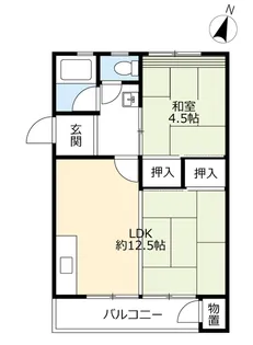 UR日の里【5階】の間取り