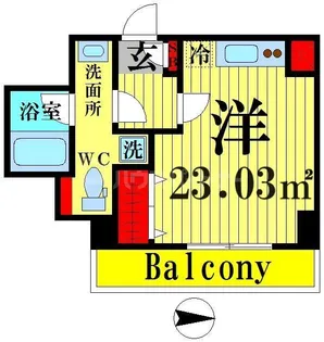 Rising Place西新井【4階】の間取り