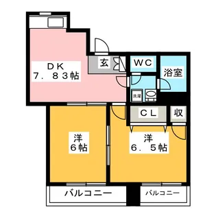 AIRY西日暮里【6階】の間取り