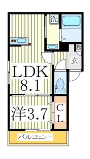 オークプレイス【1階】の間取り