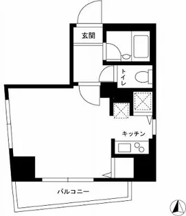 スカイコート神楽坂弐番館【6階】の間取り