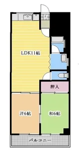 岩田ビル【5階】の間取り
