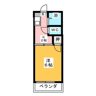 アーバニア長栄B棟【1階】の間取り