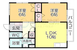 ハイツ雅【1階】の間取り
