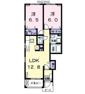 アルコバレーノ【1階】の間取り