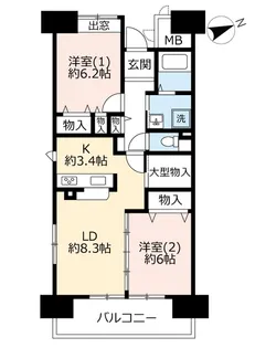 URアーバンラフレ鶴舞公園【10階】の間取り