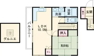 クレセンテ【2階】の間取り