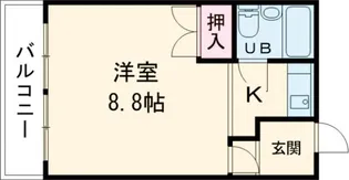 ハイツ清水【2階】の間取り
