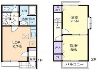 ドミールの間取り