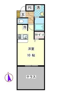 ツリーデン松戸II【1階】の間取り