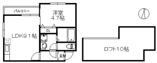 ポラリス周船寺III【1階】の間取り