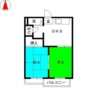 アピアランス神の倉 C棟【1階】の間取り