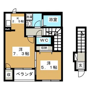 メゾン・テール【2階】の間取り