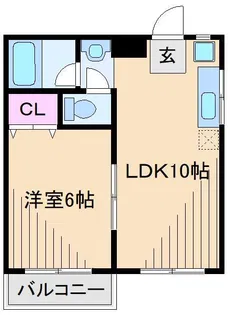 ハイツミヤモト【1階】の間取り