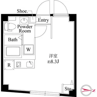 ソラ中板橋【2階】の間取り