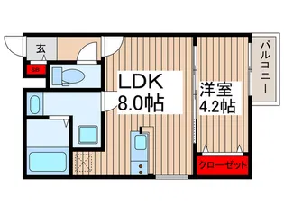 Le Calme【1階】の間取り