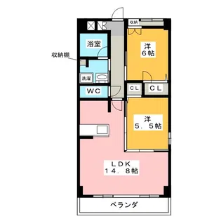エスペランサ川名【2階】の間取り