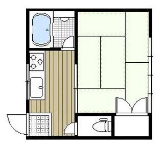 海江田ハイツ【2階】の間取り