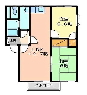 ヴィラージュF S【2階】の間取り