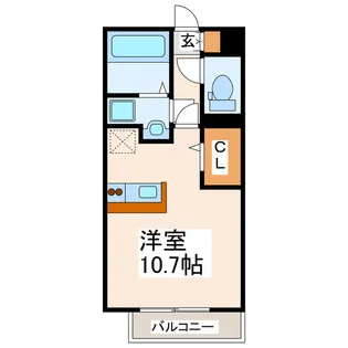 ラ・ステュディオ【2階】の間取り