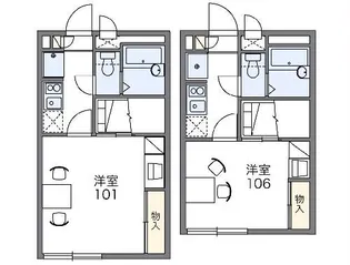レオパレスソフィア【1階】の間取り