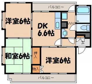 グランビューヒルズ瀬川【2階】の間取り