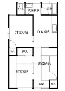 多賀城ハウス【2階】の間取り