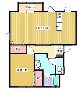 ●丸紺II番館【1階】の間取り