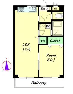 グランドゥール等々力【2階】の間取り