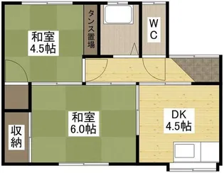 山本アパート【2階】の間取り