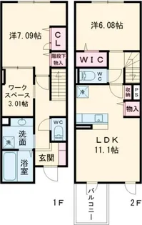 グラナーデ高井戸東【1階】の間取り
