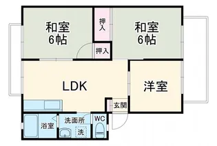 プレシードハイツ【2階】の間取り