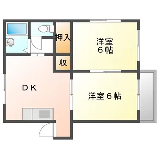 フォーリスト B【2階】の間取り