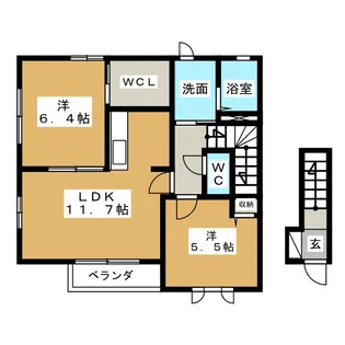 BELLPHA25【1階】の間取り