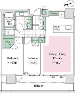 パークコート浜離宮ザ・タワー【31階】の間取り