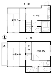 東京都中野区沼袋3【一戸建】の間取り