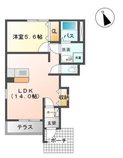 てらす はに【1階】の間取り