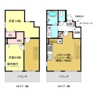 レジデンス グリシナ (新築物件)の間取り