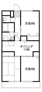 群馬県高崎市下小鳥町【マンション】の間取り