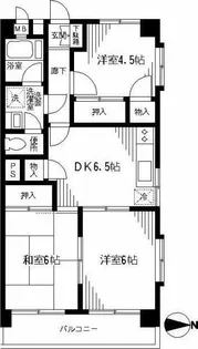 東京都世田谷区上用賀5【マンション】の間取り
