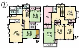 広島県広島市南区丹那町【一戸建】の間取り