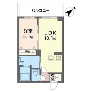 レジデンスアーク【4階】の間取り